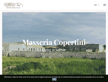 Tablet Screenshot of masseriacopertini.com